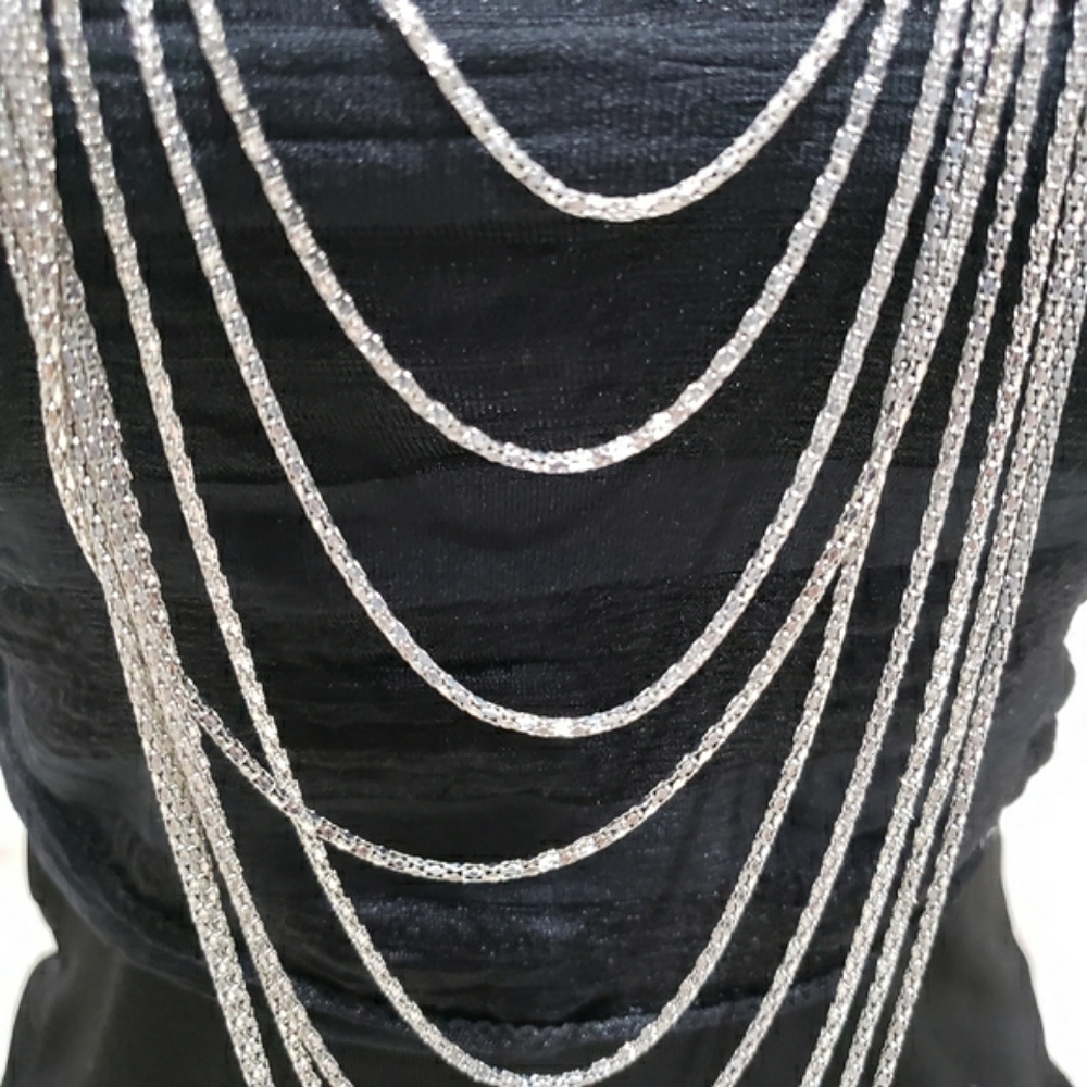 NEW Affection Multi-strand Chain Layered Necklace - Picture 3 of 8